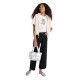 Girls' Baggy Straight Studded Denim Jeans