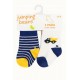 Jumping Beans 4 Pairs Crew Socks – Truck & Stripes Design
