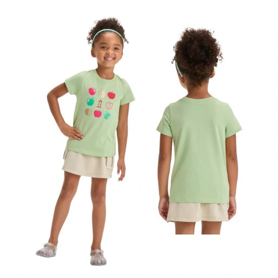 Toddler Girls' Short Sleeve Apple Graphic T-Shirt - Cat & Jack Green