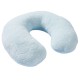 Mink and Sherpa Baby Blanket and Neck Pillow Set - Blue