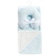 Mink and Sherpa Baby Blanket and Neck Pillow Set - Blue