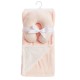 Mink and Sherpa Baby Blanket and Neck Pillow Set - Pink