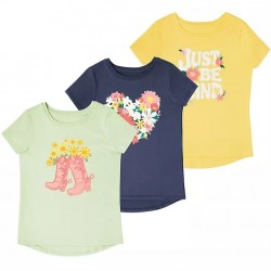 Girls 3-Pack Short Sleeve Graphic Tee by Member's Mark - Just Be Kind