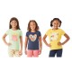 Girls 3-Pack Short Sleeve Graphic Tee by Member's Mark - Just Be Kind