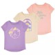 Girls 3-Pack Short Sleeve Graphic Tee by Member's Mark -Take the Scenic Route