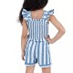 Rare Editions Toddler 2-Piece Short Set- Blue Stripe