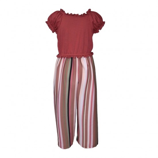  Bonnie Jean Alex Striped Peasant Jumpsuit