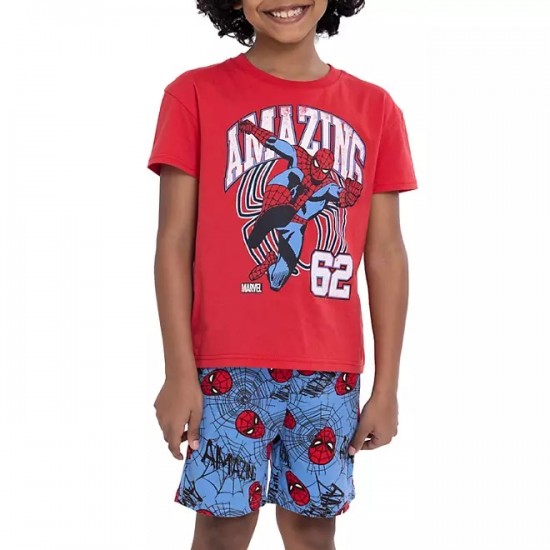 Character Toddler Boys 2 Piece Short Set - Spiderman