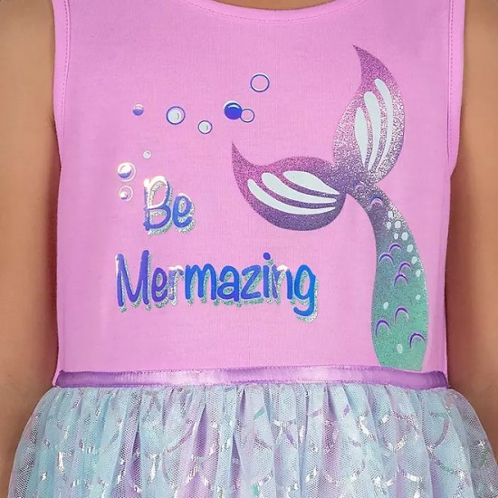 Zunie Tutu Be Mermazing Sleeveless Bodice Mermaid Dress