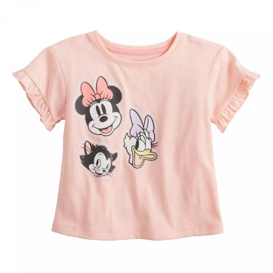 Girls' Disney Minnie Mouse, Daisy Duck & Figaro Graphic Tee by Jumping Beans