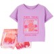 Carter's 2-Piece Graphic Tee & Tie-Dye Short Set - Baby Girl 