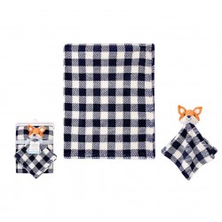 Hudson Baby Plush Blanket and Security Blanket Set, Boy Fox Hudson Baby Plush Blanket and Security Blanket Set, Boy Fox