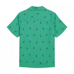 Gap Kids Boys Cabana Shirt - Green Trees