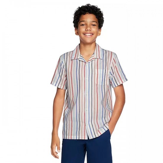 Gap Kids Boys Cabana Shirt - Multi Stripe