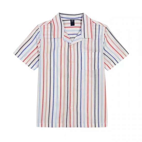 Gap Kids Boys Cabana Shirt - Multi Stripe