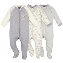 Gerber 3-Pack Baby Neutral Cuddly Sheep Organic Sleep N' Plays