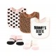 Hudson Baby Cotton Bib and Sock Set -  Bestie Leopard