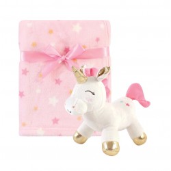 Luvable Friends Baby Infant Plush Blanket with Toy - Unicorn Luvable Friends Baby Infant Plush Blanket with Toy - Unicorn