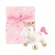 Luvable Friends Baby Infant Plush Blanket with Toy - Unicorn