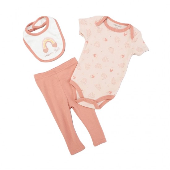 Baby Views 3pc. Rainbow Bodysuit & Pants Set - Baby Girl (NB-9M) 