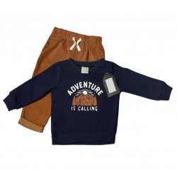 Baby and Toddler Boy Adventure Calling Corduroy Pants Set - by Bon Bebe  Baby and Toddler Boy Adventure Calling Corduroy Pants Set - by Bon Bebe