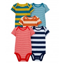 Carter's Baby Boy 5-Pack Short-Sleeve Bodysuits - Multi 