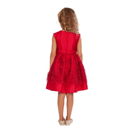 Bonnie Jean Sleeveless Mikado & Lace Party Dress 2T- 4T