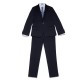 Haggar Boys 4 Piece Suit Set - Navy/white