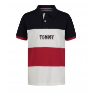 Tommy Hilfiger Boys' Striped Cotton-Blend Polo Shirt 4-7 Tommy Hilfiger Boys' Striped Cotton-Blend Polo Shirt 4-7