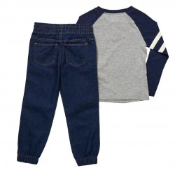 Tony Hawk Boys' Long Sleeve Knit Top & Joggers Set - Gray/Denim Tony Hawk Boys' Long Sleeve Knit Top & Joggers Set - Gray/Denim