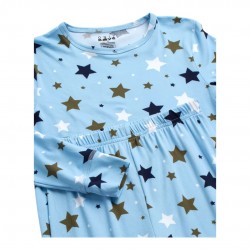 Only Boys STARS 4 Piece Snug Fit Long Sleeve Pajama Set   Only Boys STARS 4 Piece Snug Fit Long Sleeve Pajama Set