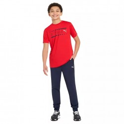 PUMA Boy's Kids Tee and Jogger Set - Red  PUMA Boy's Kids Tee and Jogger Set - Red