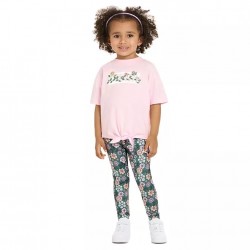 Puma Toddler Girls Top and Leggings Set - Pink Floral