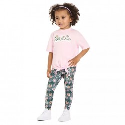 Puma Toddler Girls Top and Leggings Set - Pink Floral Puma Toddler Girls Top and Leggings Set - Pink Floral
