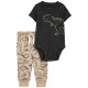 Carter's Boys 3 Piece Bodysuit Pant Set - Might Cute 