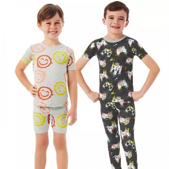 Boys 4-Piece Organic Cotton Pajama Set by Member's Mark 