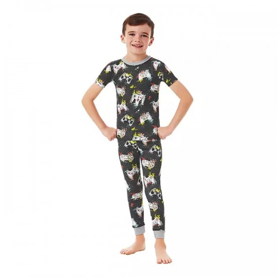 Boys 4-Piece Organic Cotton Pajama Set by Member's Mark 