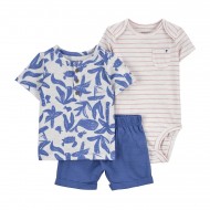 Carter's Baby Boy 3-Piece Whale Little Short Set