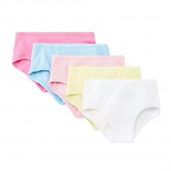 Toddler Girls' 5-Pack Briefs – Soft & Comfy 