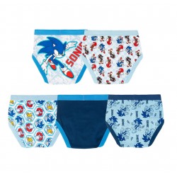 Sonic The Hedgehog Boys Cotton Brief Character Underwear 5-Pack Size 4-8 Sonic The Hedgehog Boys Cotton Brief Character Underwear 5-Pack Size 4-8