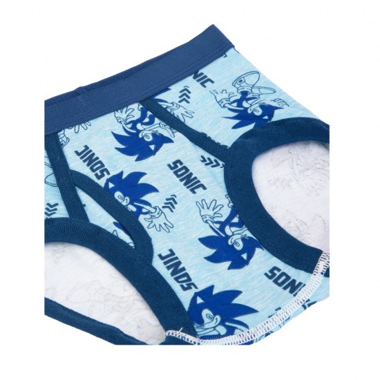 Sonic The Hedgehog Boys Cotton Brief Character Underwear 5-Pack Size 4-8