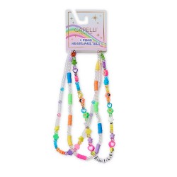 Capelli of N.Y. Girls' 3-Piece Necklace Set – Fun & Stylish Accessories Capelli of N.Y. Girls' 3-Piece Necklace Set – Fun & Stylish Accessories
