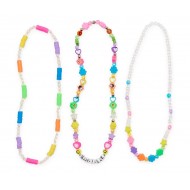 Capelli of N.Y. Girls' 3-Piece Necklace Set – Fun & Stylish Accessories Capelli of N.Y. Girls' 3-Piece Necklace Set – Fun & Stylish Accessories