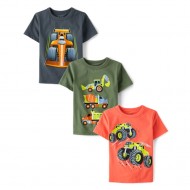 Baby & Toddler Boys Vehicle Graphic Tee 3-Pack – Kids T-Shirts 