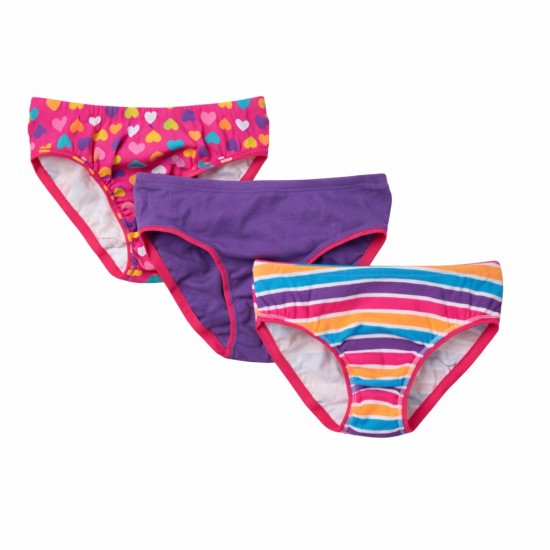 Girls Heart Briefs by The Children’s Place – Comfortable Kids Underwear -   Pack of 3