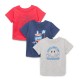 Baby Boy Short Sleeve Graphic Tees 3-Pack - Blue  Multi (0–24 Months) 