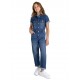 Jordache Girls Short-Sleeve Denim Coveralls – Stylish Denim Jumpsuit (Sizes 4–18)