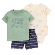 Carter’s Child of Mine Baby Boy 3-Piece Shorts Set