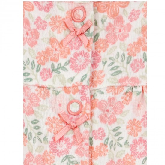 Carter’s Child of Mine Baby Girl Floral Flutter Sleeve Romper