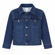 Classic Denim Jacket for Toddler Boys (Dark Blue Wash)